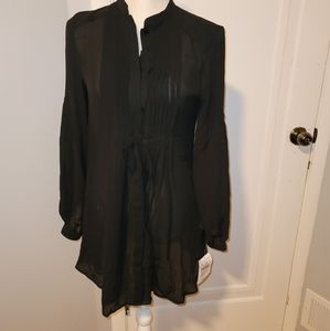 ZARA Sheer Tunic Top
